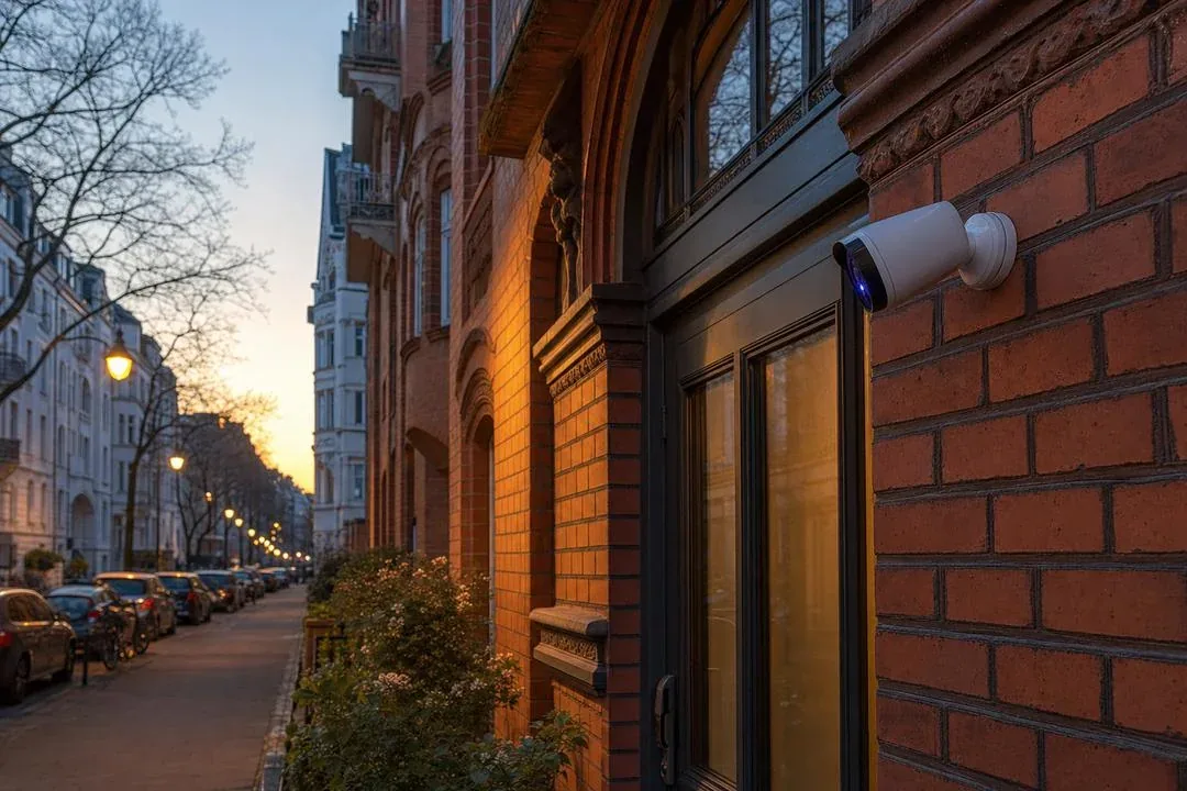 Hamburger Altbau mit ClampGuard Sicherheitskamera